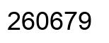 Number 260679 black image