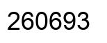 Number 260693 black image