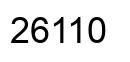 Number 26110 black image