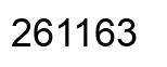 Number 261163 black image