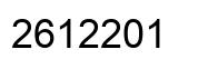 Number 2612201 black image