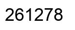 Number 261278 black image