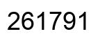 Number 261791 black image