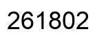 Number 261802 black image