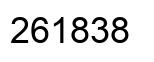 Number 261838 black image