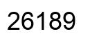 Número 26189 imagen negro