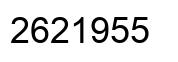 Número 2621955 imagen negro
