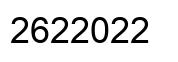 Número 2622022 imagen negro