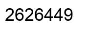 Number 2626449 black image