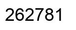 Number 262781 black image