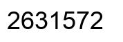 Number 2631572 black image