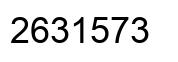 Number 2631573 black image