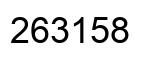 Number 263158 black image