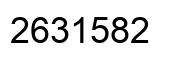 Number 2631582 black image