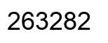 Number 263282 black image