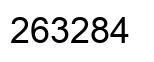 Number 263284 black image