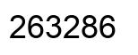 Number 263286 black image