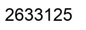 Número 2633125 imagen negro