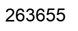 Number 263655 black image