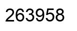 Número 263958 imagen negro