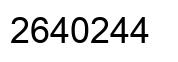 Número 2640244 imagen negro