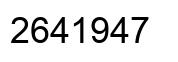 Número 2641947 imagen negro