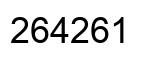 Number 264261 black image