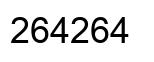 Number 264264 black image