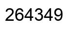 Number 264349 black image