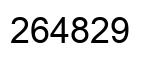 Number 264829 black image