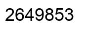 Número 2649853 imagen negro
