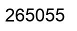 Número 265055 imagen negro