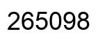Número 265098 imagen negro