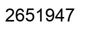 Number 2651947 black image