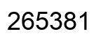 Número 265381 imagen negro