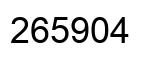 Number 265904 black image