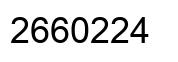 Número 2660224 imagen negro