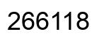 Number 266118 black image