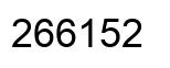 Number 266152 black image