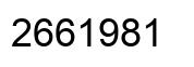 Number 2661981 black image