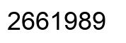Number 2661989 black image