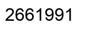 Number 2661991 black image