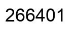 Número 266401 imagen negro