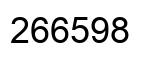 Number 266598 black image