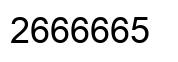 Número 2666665 imagen negro