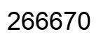 Number 266670 black image