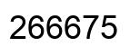 Number 266675 black image