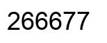 Número 266677 imagen negro