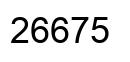 Número 26675 imagen negro