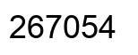 Number 267054 black image